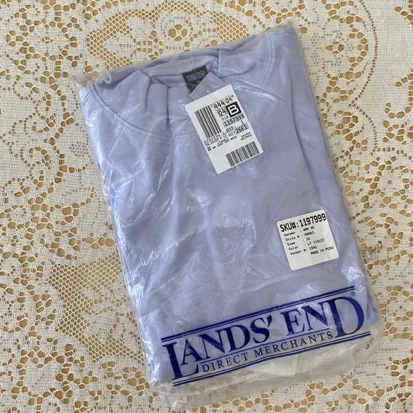 Lands’ End Light Violet Mock Turtleneck - Picture 1 of 4